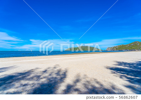 Beautiful outdoor tropical nature landscape of sea ocean and beach in pranburi 56862607