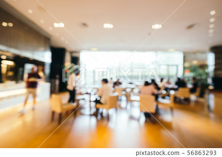 Abstract blur and defocused breakfast buffet in hotel restaurant and coffee shop cafe interior Abstract blur and defocused breakfast buffet in hotel restaurant and coffee shop cafe interior 56863293