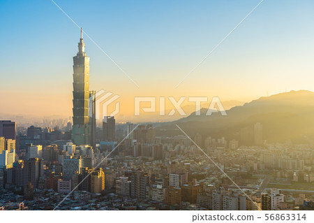 Beautiful architecture building taipei city Beautiful architecture building taipei city 56863314