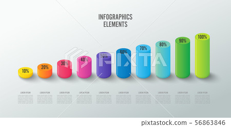 Set of infographic elements for graph, chart or Set of infographic elements for graph, chart or 56863846