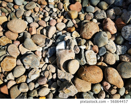 Large sea pebbles. Large sea pebbles. 56864457