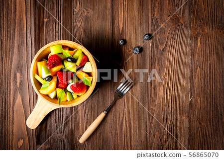 Healthy Fruits. Fresh fruits salad diet slim fit Healthy Fruits. Fresh fruits salad diet slim fit 56865070