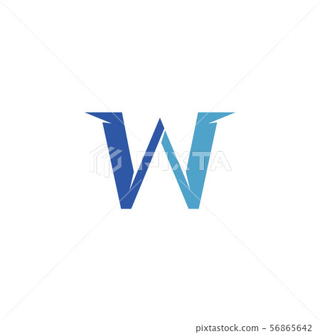 W letter logo and symbol template vector 56865642