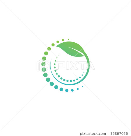 health care nature logo design vector illustration - Stock Illustration ...