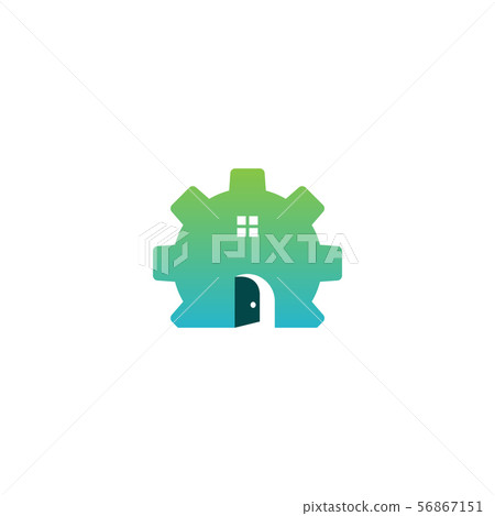 gear logo design industrial icon element 56867151