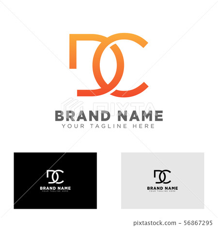 letter dc logo design template vector illustration - Stock Illustration ...