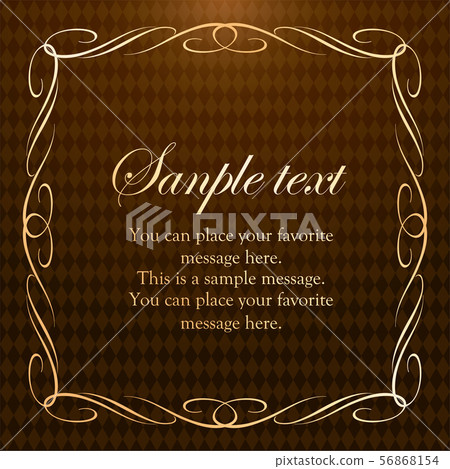 Gorgeous and antique frame design Gorgeous and antique frame design 56868154