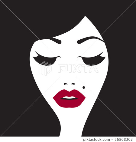 Beautiful brunette, make up 56868302