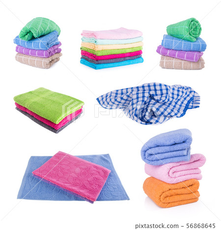 towel or bath towel on a background new. 56868645