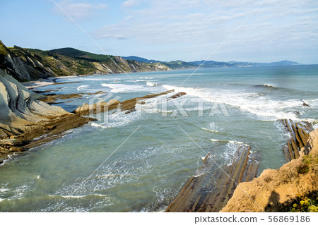 The Acantilado Flysch in Zumaia - Basque Country, Spain The Acantilado Flysch in Zumaia - Basque Country, Spain 56869186
