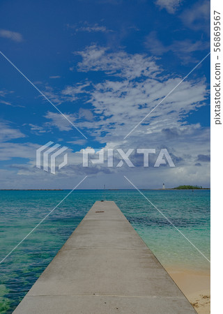 Bahamas Travel Photo Material Aerial Shooting Ship Sea Drone 56869567