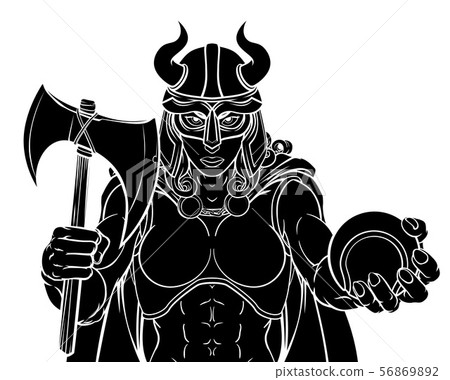 Viking Female Gladiator Tennis Warrior Woman 56869892