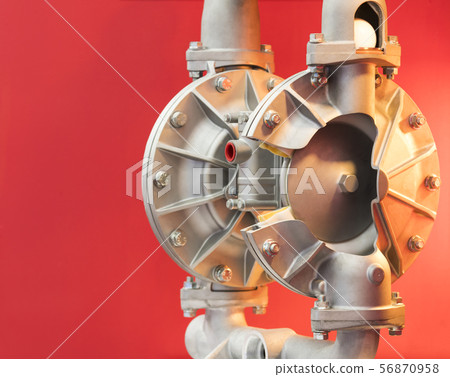 Cross section of diaphragm pump 56870958