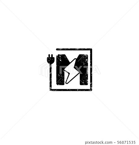 flash logo initial m symbol electrical vector icon flash logo initial m symbol electrical vector icon 56871535