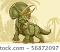 Triceratops (with background) 56872097