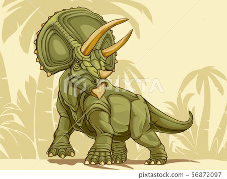 Triceratops (with background) 56872097