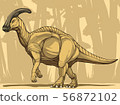 Parasaurolophus (with background) 56872102