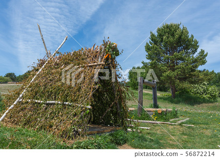 Russia, Taltsy, beautiful landscape, view of a hut Russia, Taltsy, beautiful landscape, view of a hut 56872214