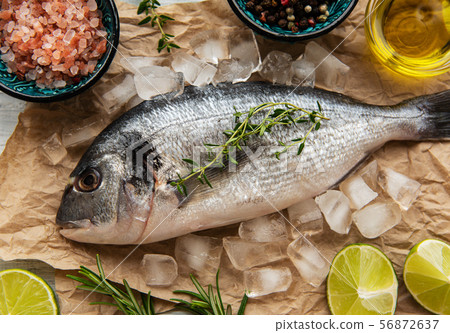 Fresh fish dorado 56872637