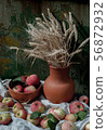 Apple and jug composition 56872932