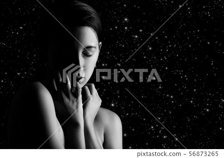 sensual topless woman sensual topless woman 56873265
