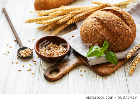 Assortment of baked bread 56873419