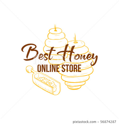 Honey Sketches Logo, Bee Hive, Honey Jar, Barrel, Pot, Spoon and Flower Hand Drawings Honey Sketches Logo, Bee Hive, Honey Jar, Barrel, Pot, Spoon and Flower Hand Drawings 56874287