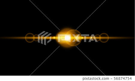 Vector sunlight special lens flare light effect. Isolated sun flash rays and spotlight. Golden 56874754