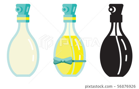 Toilet Water in Perfume Bottle Flat Icons Toilet Water in Perfume Bottle Flat Icons 56876926