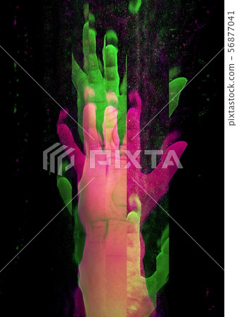 Abstract palm close-up Abstract palm close-up 56877041
