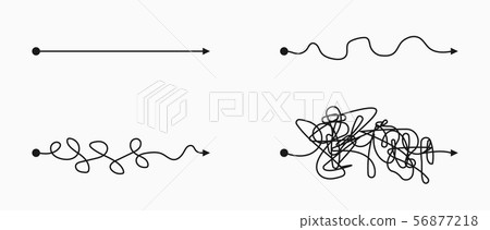 Straight and messy lines . Straight and messy lines . 56877218