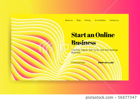 Vector illustration Landing page template Vector illustration Landing page template 56877347