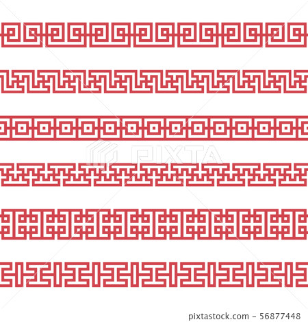Set of vector korean borders Set of vector korean borders 56877448