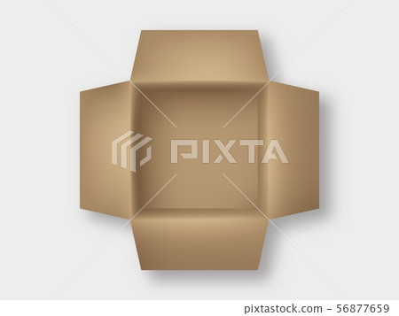 Carton box top view vector . - Stock Illustration [56877659] - PIXTA