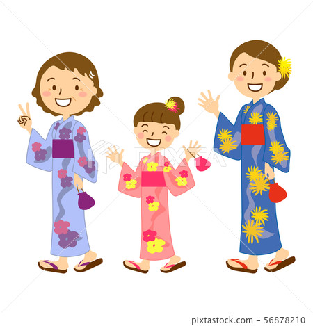 Yukata 3 generation women 56878210