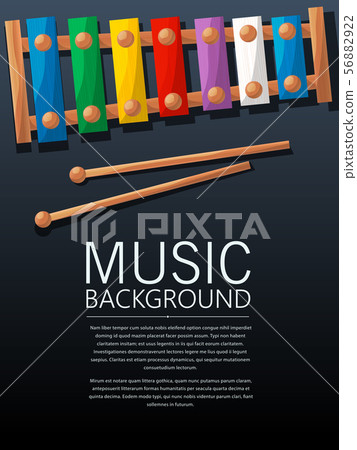 Xylophone music background Xylophone music background 56882922
