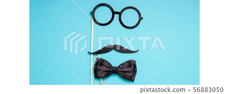 Paper moustaches for men fathers dad concept Paper moustaches for men fathers dad concept 56883050