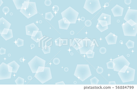 Cartoon background sparkling maiden bubble pentagon blue 56884799