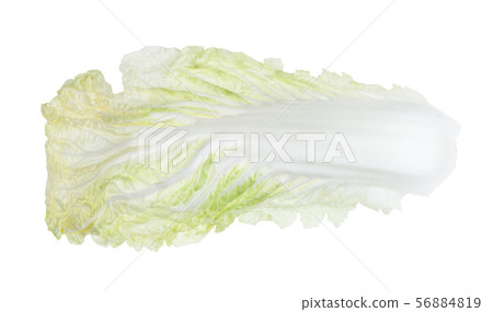 fresh leaf of Napa cabbage isolated on white fresh leaf of Napa cabbage isolated on white 56884819