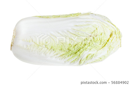 cabbagehead of Napa cabbage isolated on white 56884902