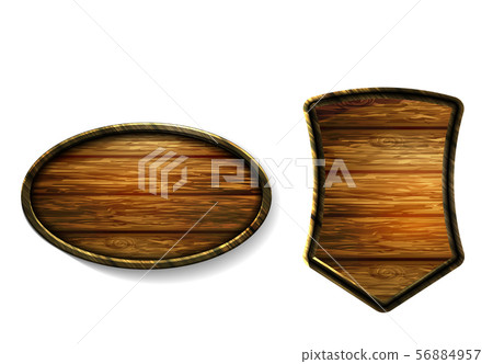Vector realistic illustration of wooden signboard Vector realistic illustration of wooden signboard 56884957