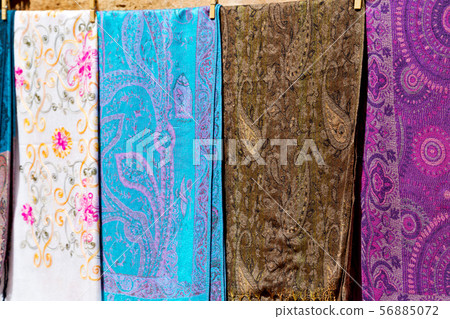 the texture of   cotton traditional symbolic  56885072