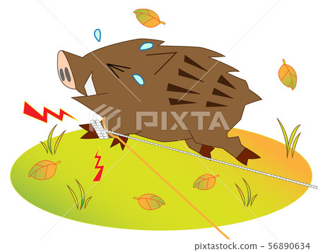 A wild moth caught a wire moth. - Stock Illustration [56890634] - PIXTA