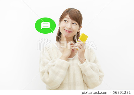 女性智能手機 56891281