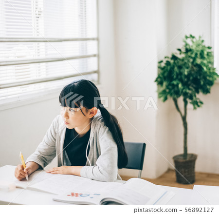 Girls cram school study 56892127