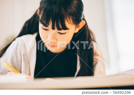 Girls cram school study 56892206