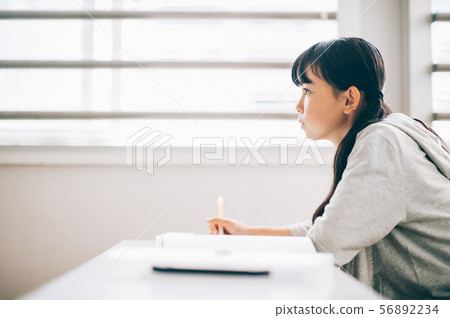 Girls cram school study Girls cram school study 56892234