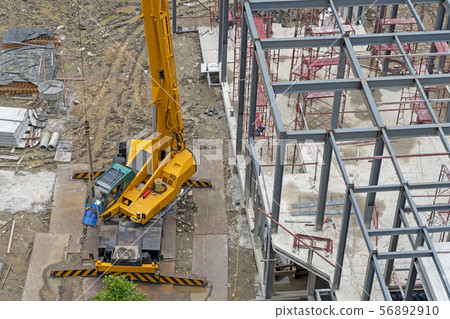 Construction site building worker industrial work 56892910