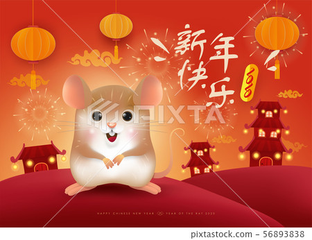 Chinese Chinese New Year. The year of the rat. Chinese Chinese New Year. The year of the rat. 56893838