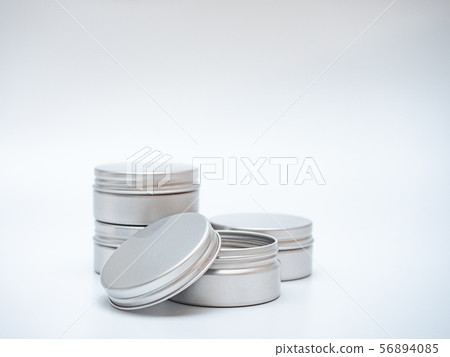white tin can on white background 56894085